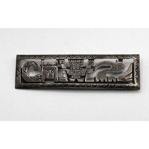 925 STERLING SILVER MADE‎ IN PERU BROOCH PIN VINTAGE FINE JEWELRY